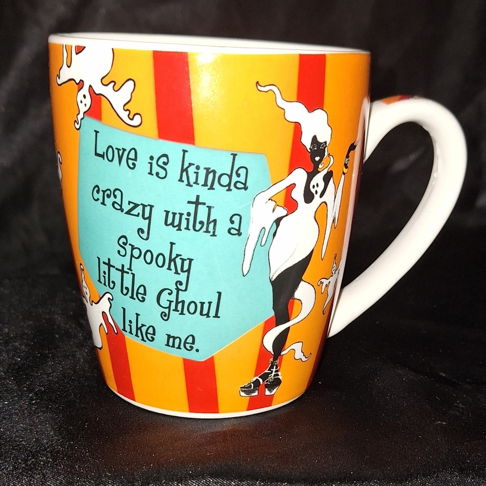 American Atelier Coffee Cup~Spooky Little Ghoul~Delish Mug~Ghost~Witch~Halloween